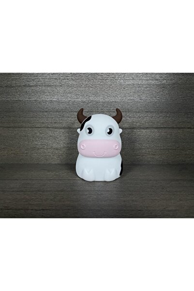 NEONI Cute Kids Pink Cow Silicone Portable LED Night Light