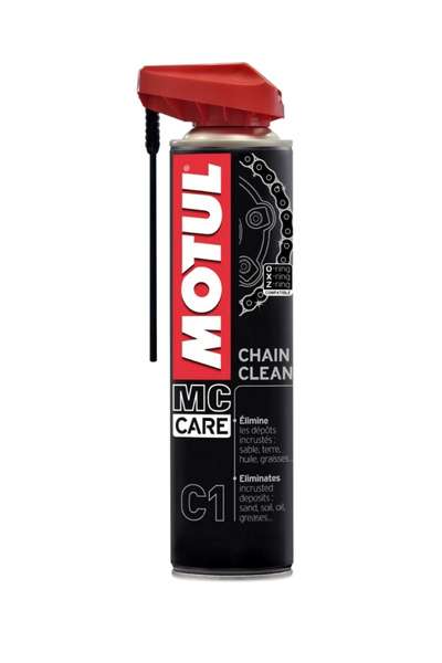 Motul Bakım Seti C1 Zincir Temizleme 400ml + C3 Zincir Yağlama 400ml + Zincir Fırçası