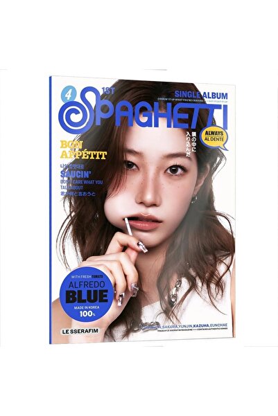 ikollect LE SSERAFIM - 1st Single Album [SPAGHETTI] COMPACT Ver. (ALFREDO BLU...