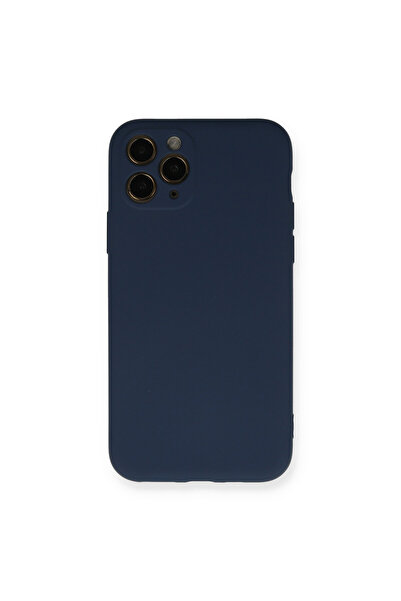 NewFace iPhone 11 Pro Case Nano Velvet Silicone - Navy Blue