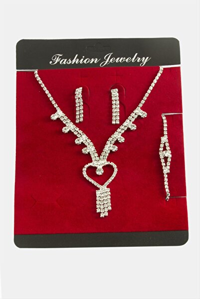 Bijuteri Net Heart Waterway Set Necklace