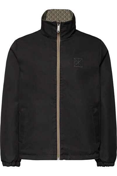 Calvin Klein LS NYLON AOP UNFILLED REVERSIBLE Erkek Siyah Mont