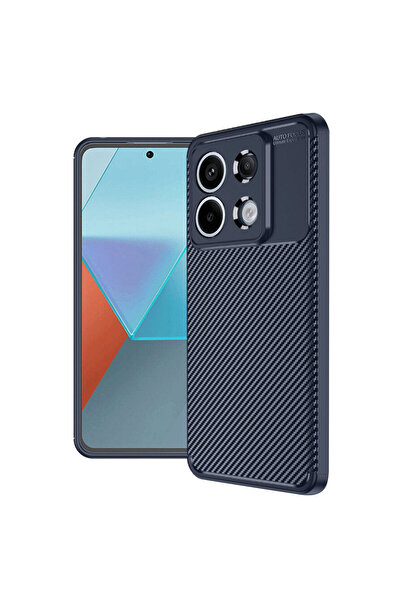 NewFace حافظة هاتف Xiaomi Redmi Note 13 Pro 4G بتصميم كربوني بتركيز تلقائي - ...