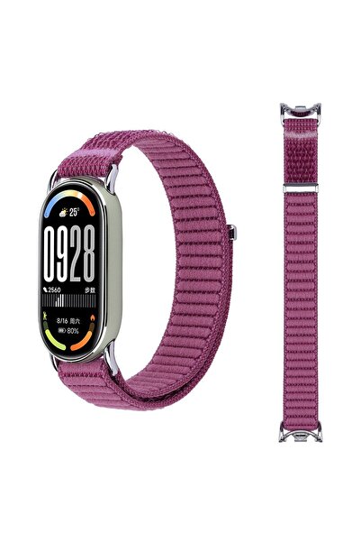 Nextron Xiaomi Mi Band 8 Mi Band 9 Mi Band 10 Uyumlu Hasır Örgü Dokuma Cırtlı...