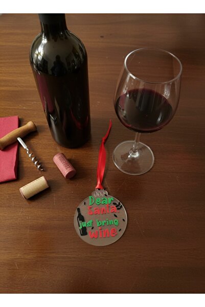 AUREVA زينة شجرة عيد الميلاد النبيذ الأحمر العزيز سانتا