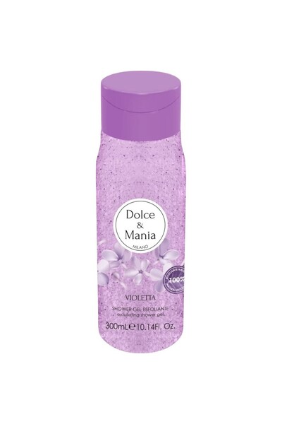 Dolce & Mania Set 2 x Gel Dus Scrub Dolce & Mania, Violete, 300 ml