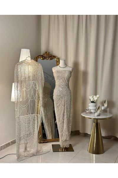 vanus fashion فستان سهرة طويل 5207