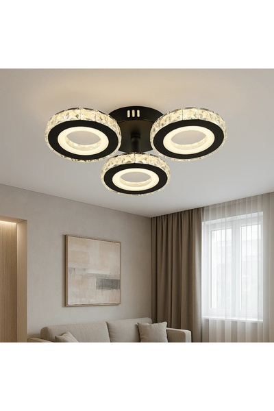 OEM Lustra LED cu Telecomanda Lumină Reglabilă 3000K–6500K Design Rotund Modern Zerionis