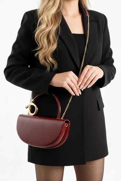 Daj Company Geantă de designer elegantă pentru femei, cu mâner superior, mode...