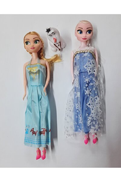 ydn Karlar Ulkesi Frozen Elsa Anna 2'li Figür Bebek,1 Adet Mini Figür 28 cm