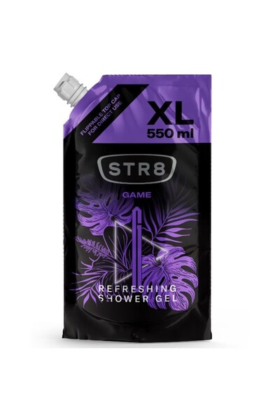 str8 Set 3 x Rezerva Gel de Dus STR8, Game, Barbati, 550 ml