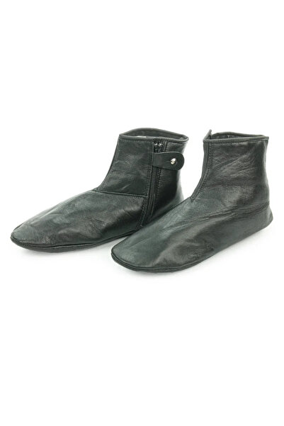 begün Koyun Derisi Orijinal Kışlık Mest...İçi Miflonlu Tek Lastikli Fermuarlı...