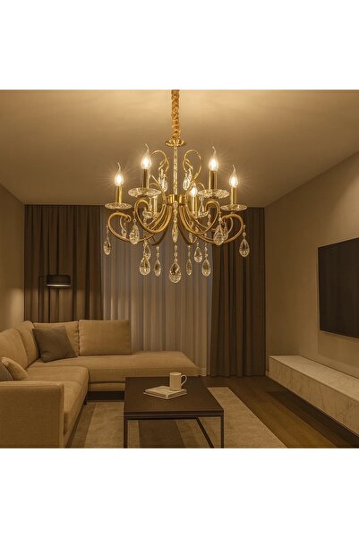 OEM Elegant Retro Design Chandelier with Crystals Heronel