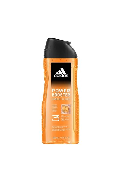 adidas Set of 3 x Adidas Shower Gel, Power Booster, Men, 400 ml
