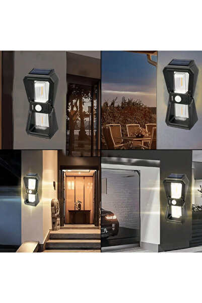 Amigo Solar wall lamp, 18W power, motion sensor, 3 lighting modes, 24 cm