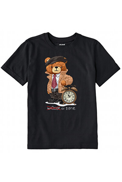 Colermi تي شيرت للأطفال من القماش القطني – تي شيرت للأطفال من تايم بير تيدي ب...