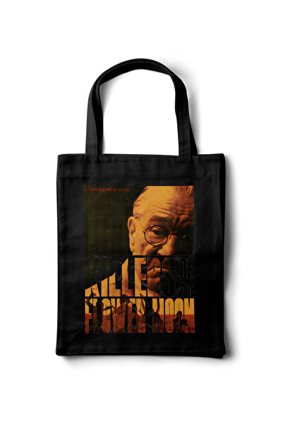 INKD حقيبة قماشية من الجبردين - تصميم فيلم "قاتلون في قمر الزهور" - 35x40