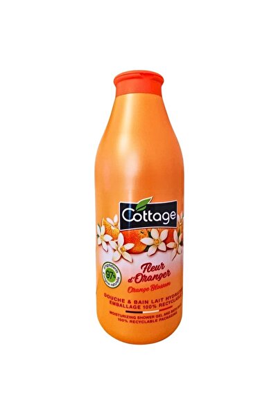 Cottage Set of 2 x Shower Gel and Bath Milk, Cottage, Orange Blossom, 750 ml