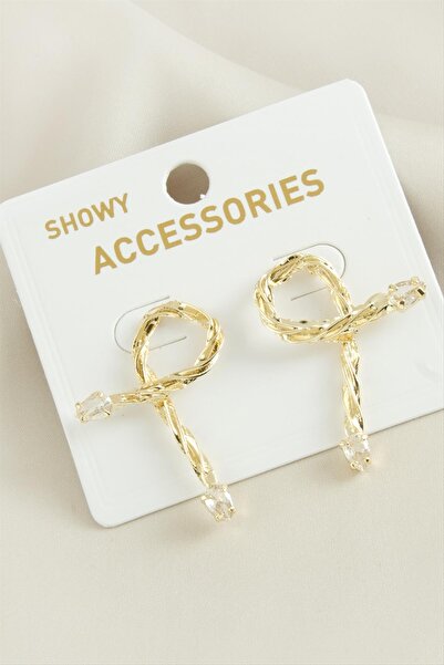 ZERO LAND 1593608739 أقراط بيضاوية من الحجر للربيع الجديد (140836) - أصفر