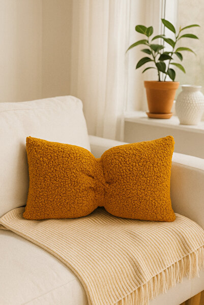 EYPRICH وسادة/مخدة زخرفية على شكل فيونكة تيدي