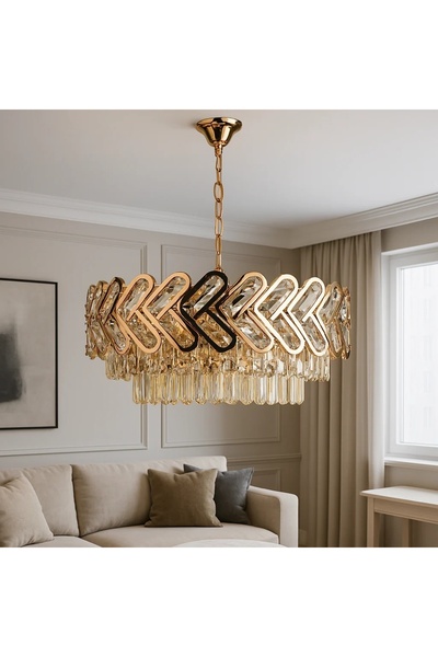 OEM Golden Crystal Chandelier 10 Bulbs Narello