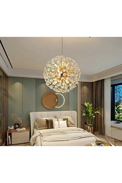 OEM Candelabru Auriu cu Cristale Design Modern Sorevia