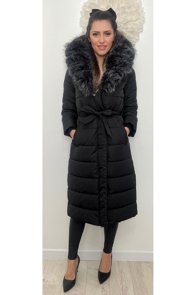 styleFlex Geacă damă cu blană artificială premium