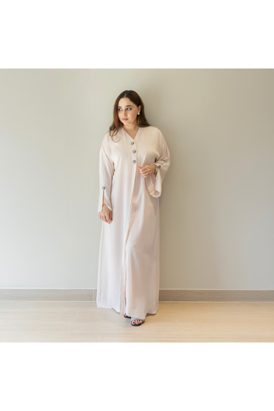 LINELLE عباية فاخرة ناعمة للنساء – تصميم أنيق مفتوح من الأمام