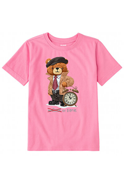 Colermi تي شيرت للأطفال من القماش القطني – تي شيرت للأطفال من تايم بير تيدي ب...