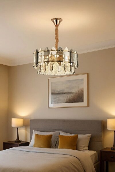 OEM Miradux Gold Finish Crystal Chandelier
