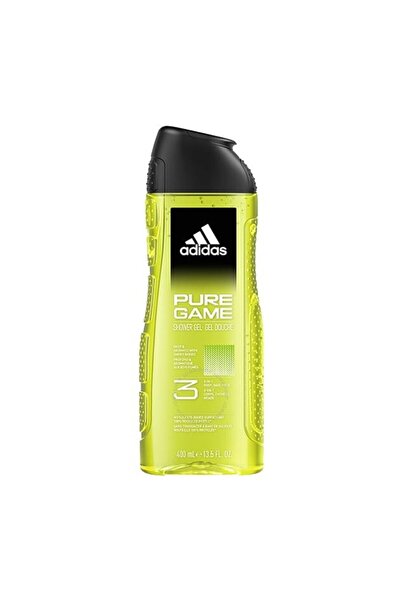 adidas Set of 3 x Shower Gel, Pure Game, Adidas, Men, 400 ml