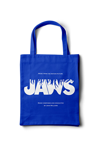 INKD حقيبة قماشية من الجبردين - تصميم مستوحى من فيلم "JAWS" - 35x40