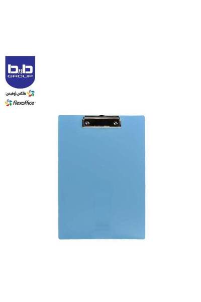 FLEXOFFICE لوحة كتابة بلاستيكية بمشبك جانبي FO-CB04 أزرق