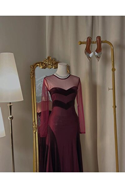 vanus fashion فستان سهرة طويل 5327