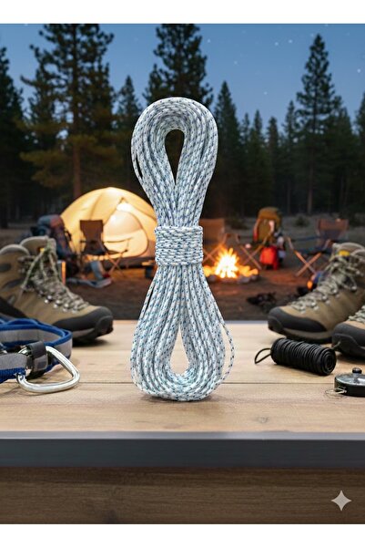 Branda Noktası 3 mm Birinci Sınıf Yüksek Mukavemetli Polyester İp Halat - 20 Metre - Çok Amaçlı Bağlama İpi
