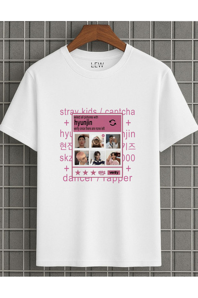 lovver Μπλουζάκι Stray Kids με σχέδιο Hyunjin, από 100% βαμβάκι, με εκτύπωση ...