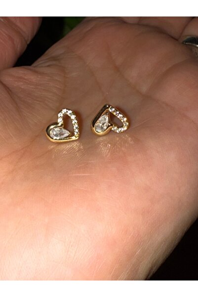 Blotch Minimal Emotional Heart-Shaped Steel Earrings for Girls and Women with...