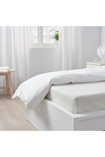 IKEA COZY ROOM - TAGGVALLMO tek kişilik çarşaf, beyaz, 150x250 cm