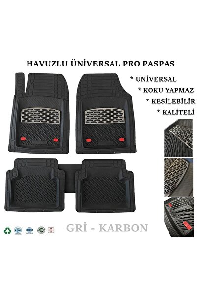 Genel Markalar Citroen C3 Aircross Uyumlu Derin Havuzlu Üniversal Pro Paspas ...