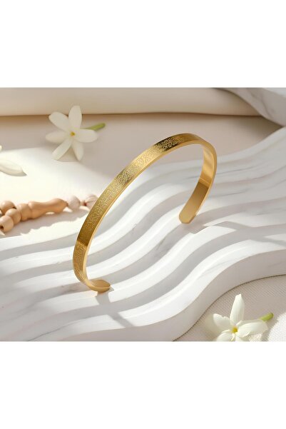 BANEDETTA سوار آية الكرسي الذهبي من الفولاذ المقاوم للصدأ قابل للتعديل