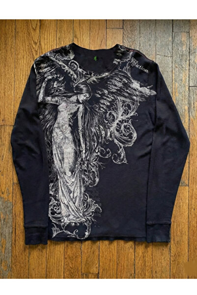 Köstebek Gothic Angel Affaction Cyber Grunge Long Sleeve Sweatshirt