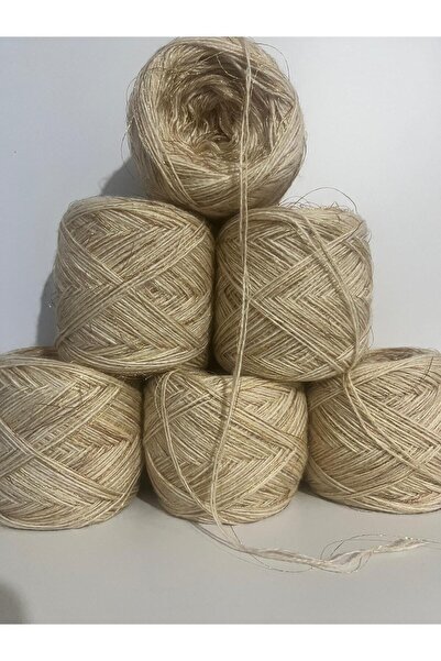İPEK YÜN İPLİK DÜNYASI Angora Örgü İpi (Kırık Beyaz,Krem) Sim (Gold,Bakır) Karışım 100gr