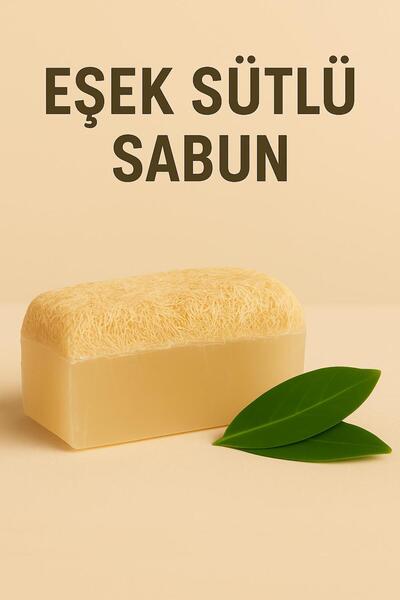 meliha hanım Doğal El Yapımı Kabak Lifli Eşek Sütlü Sabun