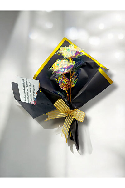 İNCİ sepette وردة معبأة كهدية مع رسالة حب مميزة لعيد الحب وعيد الأم