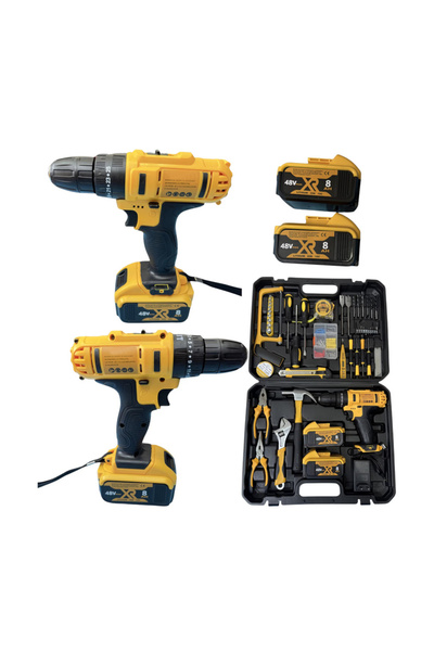 Campion Motoyama Japan 48V Drill & Screwdriver, 120 pcs, two extra batteries,...