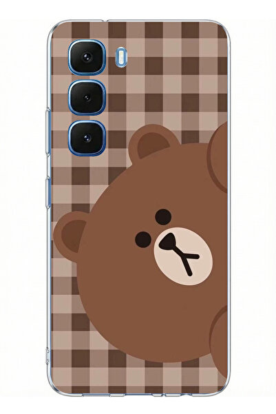 TechTree حافظة سيليكون مطبوع متوافقة مع هاتف Infinix Hot 60-60i بتصميم جانب ا...