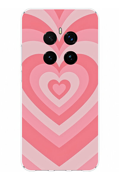 TechTree حافظة سيليكون متوافقة مع هاتف Honor Magic 7 PRO باللون الوردي مطبوع