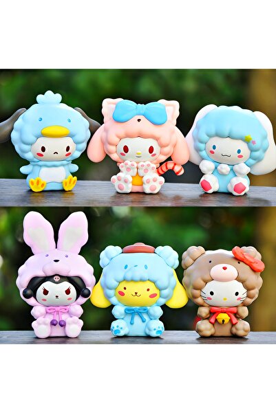 DEK Hello Kitty ve Arkadaşları My Melody Kuromi Cinnamaroll Rastgele 1 Model