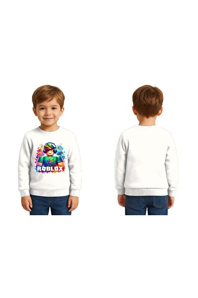 SEDİRLİ Unisex roblox cu imprimeu Copii Swae tricou 3 fire cu borduri