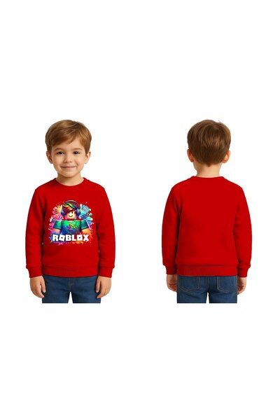 SEDİRLİ Unisex roblox cu imprimeu Copii Swae tricou 3 fire cu borduri